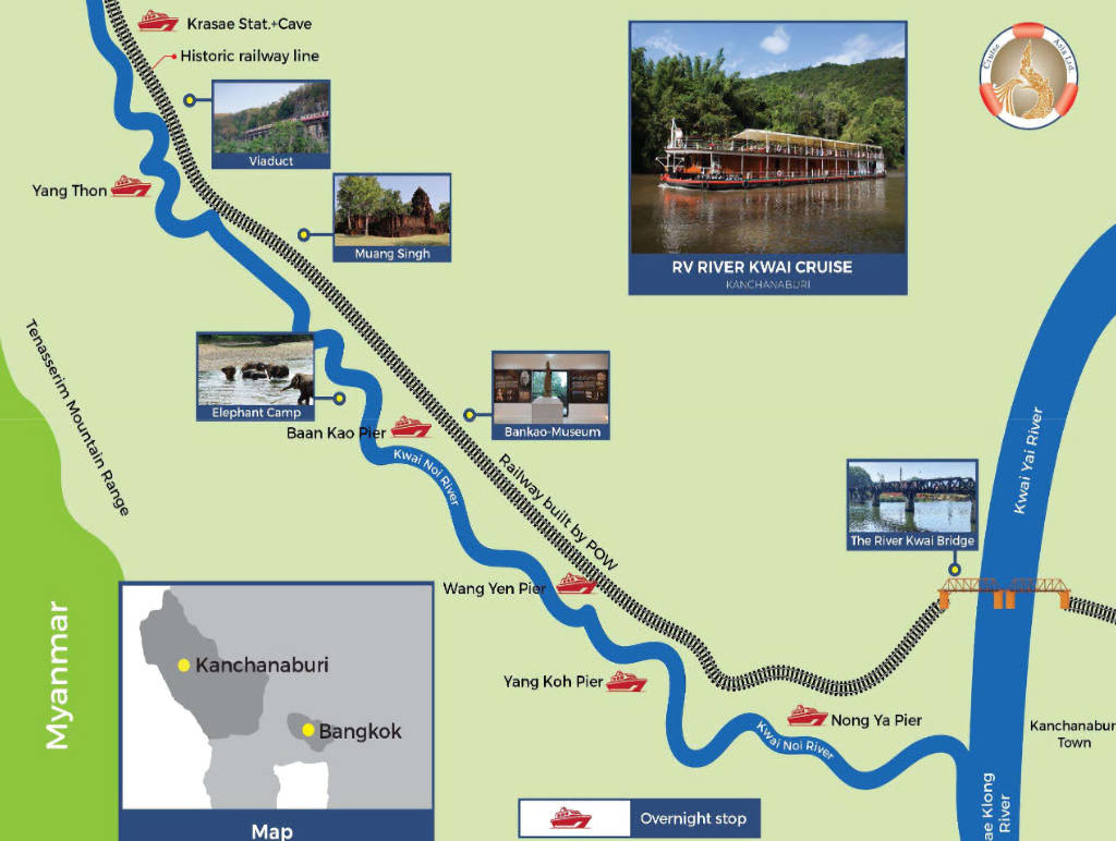 1024 Map RV River Kwai Cruise