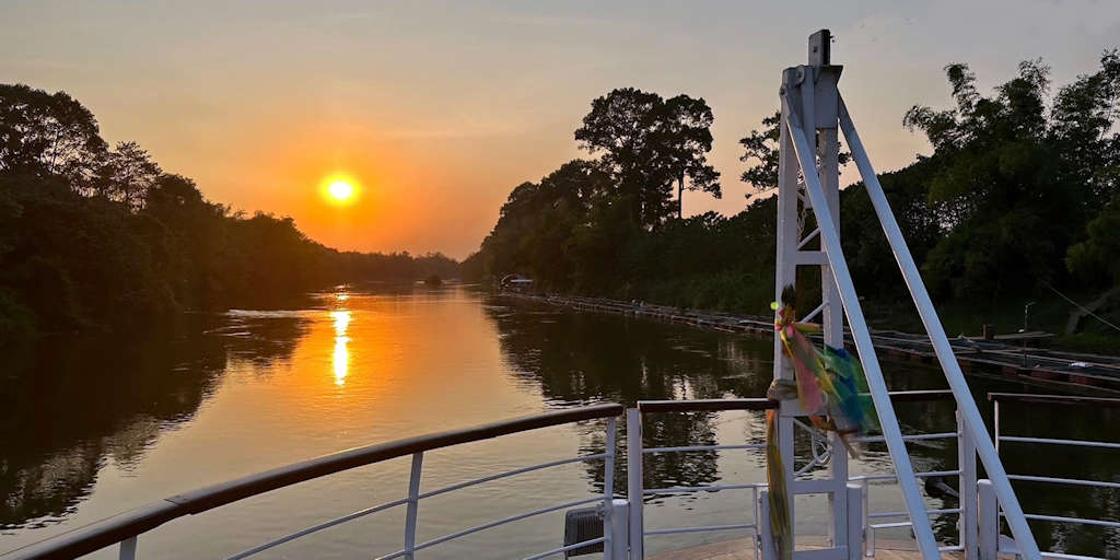 1024 Sunset on RV River Kwai Cruise May 2024