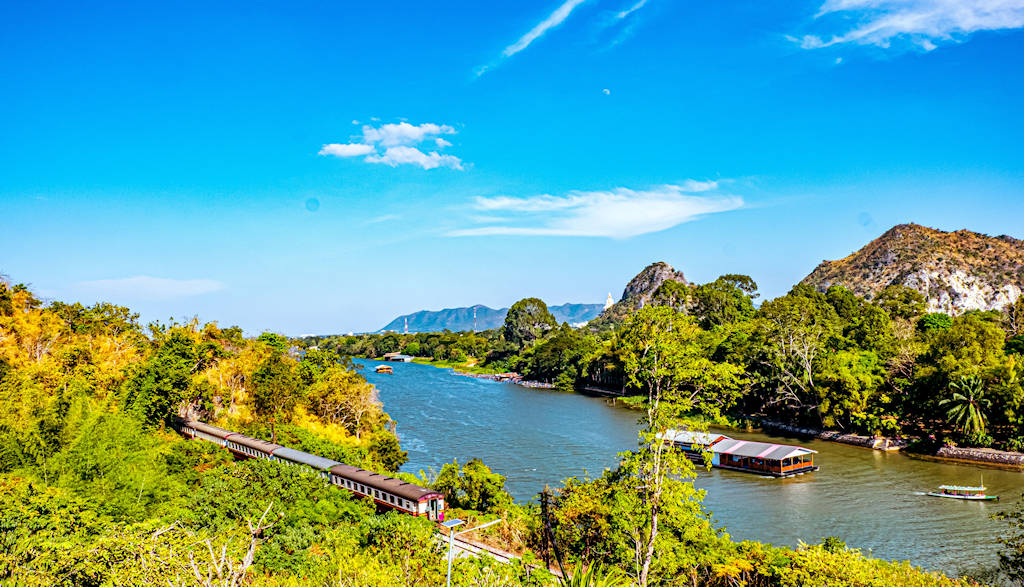 1024 landscape in the morning of the Kwai Noi River AdobeStock 576238157