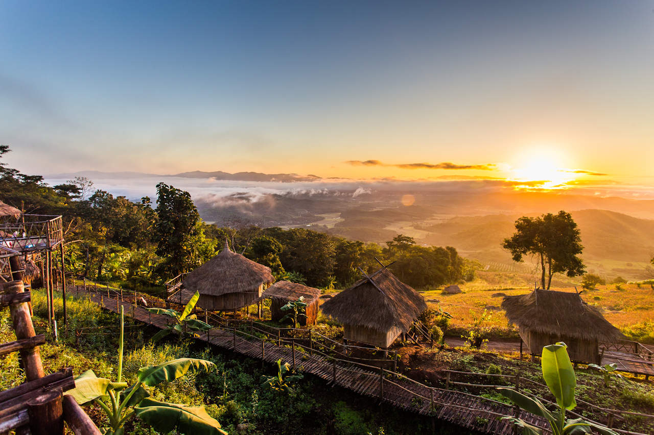 1280 Sunrise in the northern of Thailand about the focal point of the Golden Triangle shutterstock 523426003