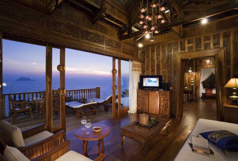 770 Santhiya Koh Yao Yai1000 Santhiya Ocean View Living Room Sunset