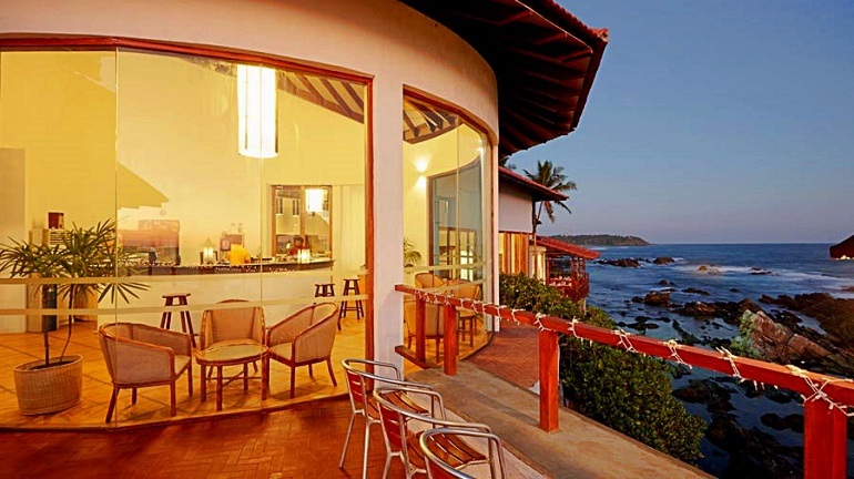 770 Sri Lanka Dickwella Beach Resort Restauranteingang