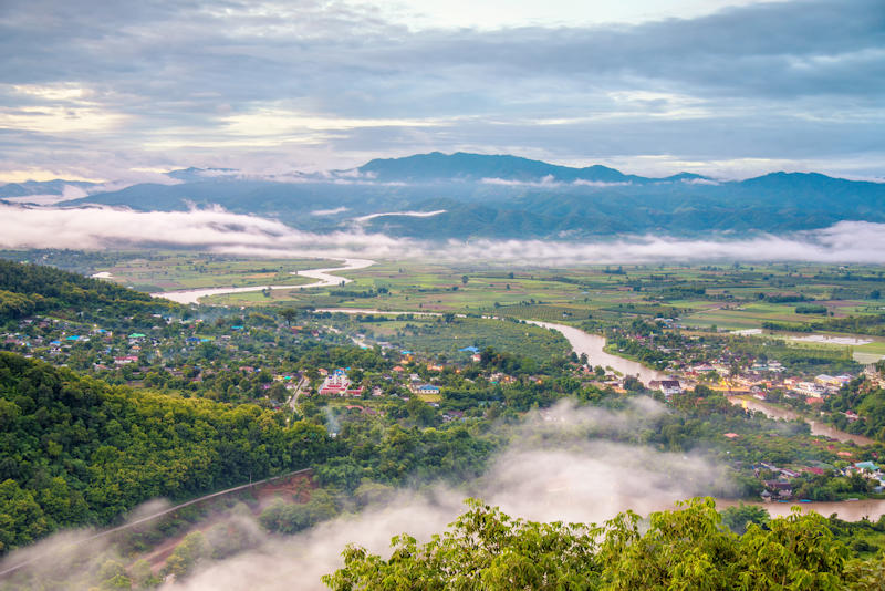 800 Thaton city in the morning with a mist shutterstock 252188362