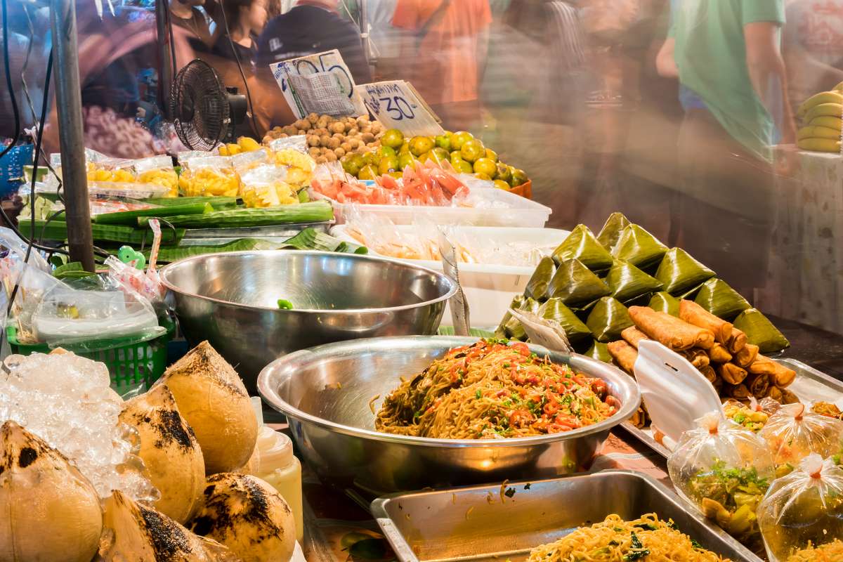 800 Tranditional strret foods in Kad Luang night maket shutterstock 737627179