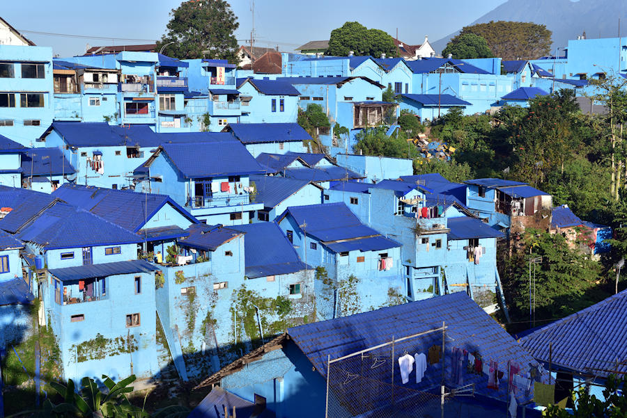 900 Malang Blue houses in village Kampung Biru Arema Indonesia AdobeStock 229324486