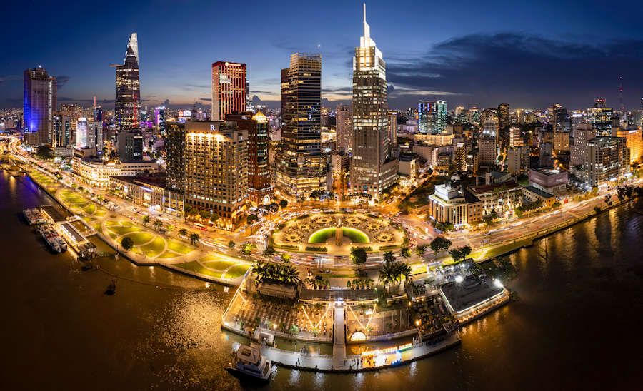 900 Sunset in the Saigon riverside Ho Chi Minh city AdobeStock 602487517