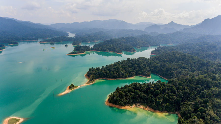 900 top view of Khao Sok National Park 