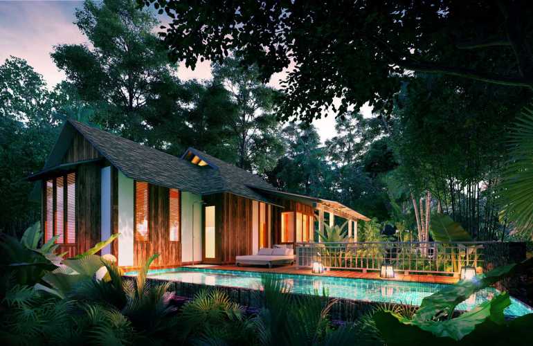 T32 The DataiTDL Rainforest Pool Villa Perspective 4