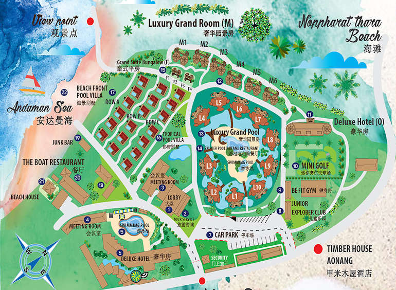 Krabi Resort - Resort-Plan